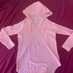 Woman’s peach colored  beach hoodie size small